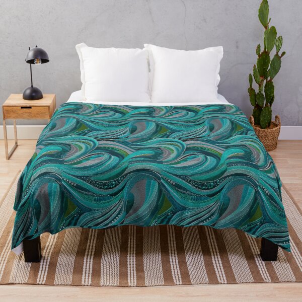 Item preview, Transformative Teal Pattern Collection – 2026 Color Trend, Modern Concentric Art Nouveau Circles designed and sold by Ewa Miller.