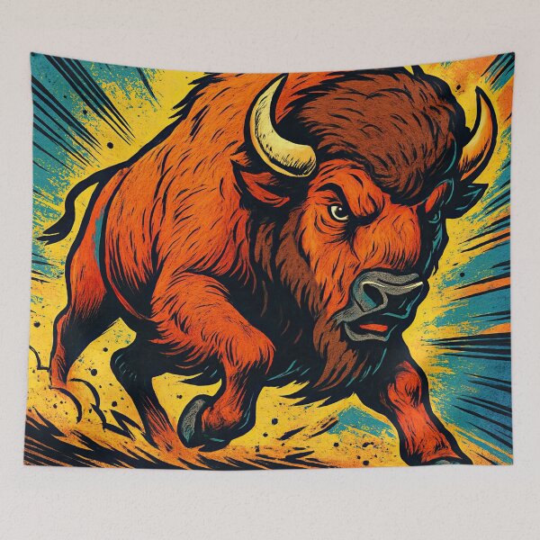 Item preview, Bison animal | Comics style - Cartoon designed and sold by ComicsFactory.