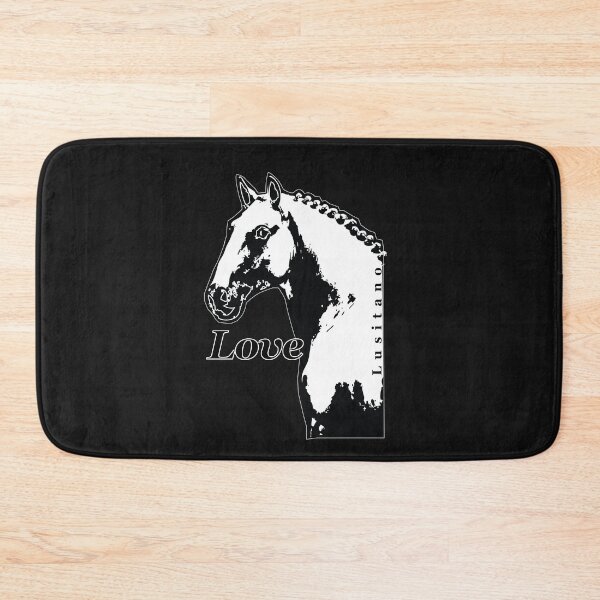 Item preview, Baroque White Noble Lusitano Horses Head Logo with the Word Love designed and sold by DappleDesign.
