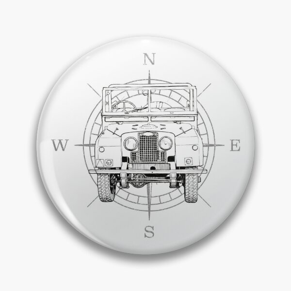 Item preview, Vintage 4x4 Off-Road Compass – Classic Overland Adventure designed and sold by Marlienart.