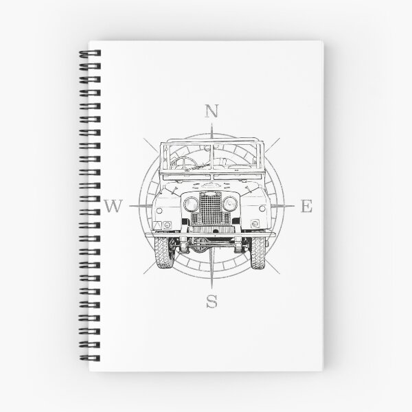 Item preview, Vintage 4x4 Off-Road Compass – Classic Overland Adventure designed and sold by Marlienart.