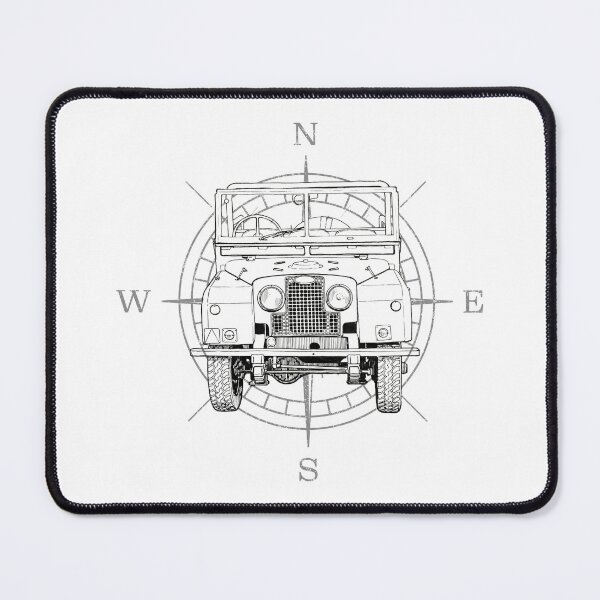 Item preview, Vintage 4x4 Off-Road Compass – Classic Overland Adventure designed and sold by Marlienart.