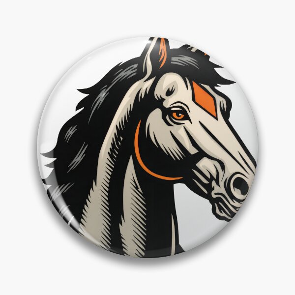 Item preview, Crimson Crest: Graphic Horse in Bold Form designed and sold by ForeverPrintsOK.