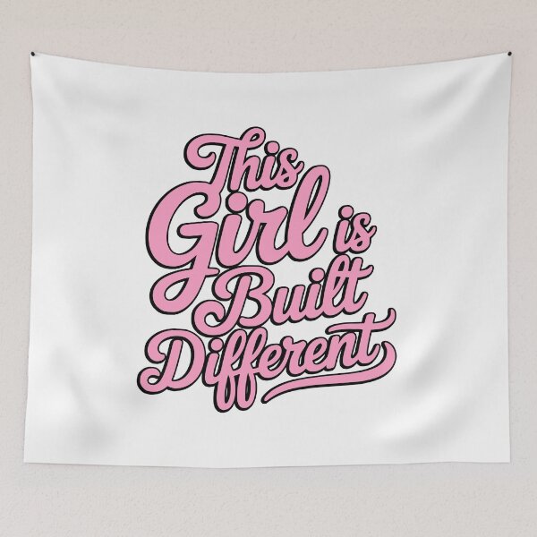 Item preview, This Girl Is Built Different! Pink Girlie designed and sold by PMCreative.