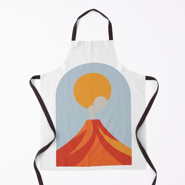 Item preview, Minimal Volcano Landscape Art | Modern Abstract Nature Illustration designed and sold by Globalcitytees.