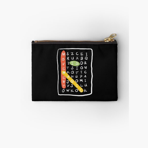 Item preview, Movement Magic Crosswords Puzzle black designed and sold by Feldymerch.