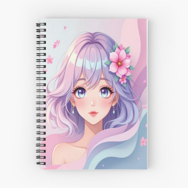 Item preview,  Anime Elegance – Soft Eyes & Pastel Dreams in poetic Flow designed and sold by FotoworldEdel.