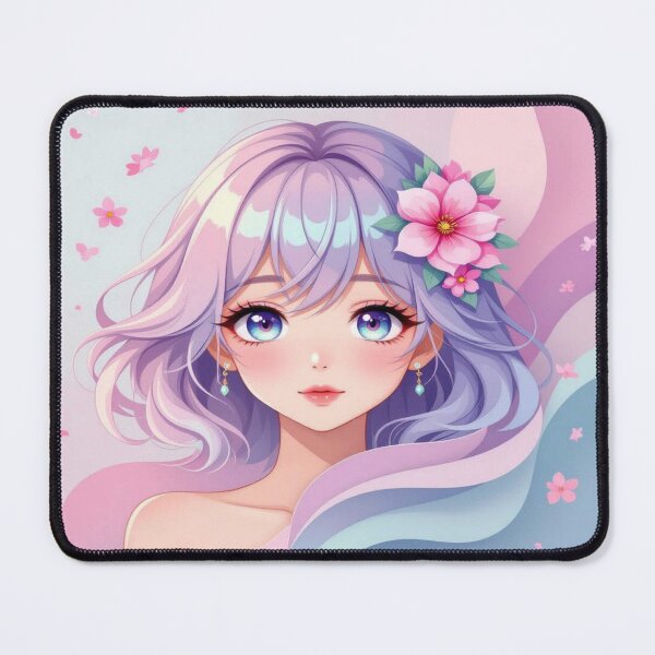 Item preview, Anime Elegance – Soft Eyes & Pastel Dreams in poetic Flow designed and sold by FotoworldEdel.