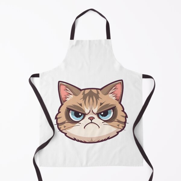 Item preview, Grumpy Cartoon Cat designed and sold by Kavya Art.