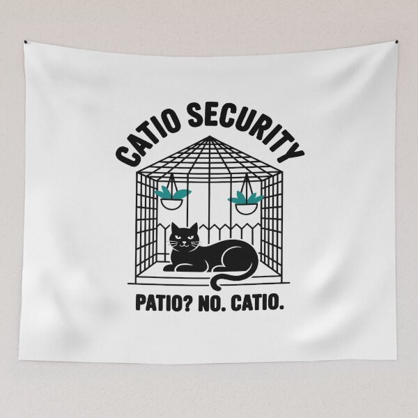 Item preview, Catio Security Patrol Patio No Catio designed and sold by MooonTees.