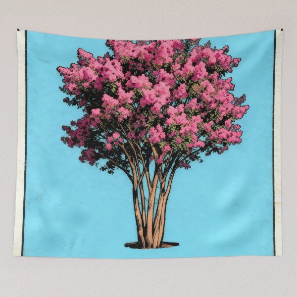 Item preview, Crape Myrtle Tree Mexican Loteria Card designed and sold by ConcienciaEco.
