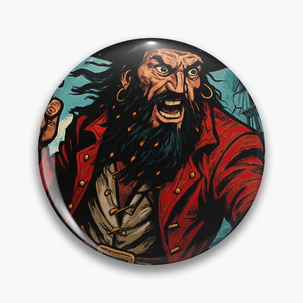 Item preview, Blackbeard  | Comics style - Cartoon designed and sold by ComicsFactory.