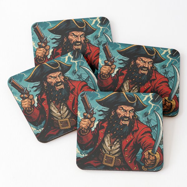 Item preview, Blackbeard  | Comics style - Cartoon designed and sold by ComicsFactory.