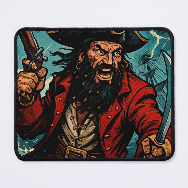Item preview, Blackbeard | Comics style - Cartoon designed and sold by ComicsFactory.