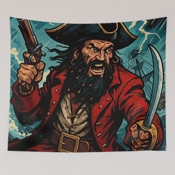 Item preview, Blackbeard  | Comics style - Cartoon designed and sold by ComicsFactory.