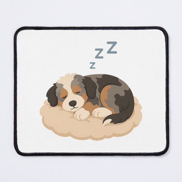 Item preview, Nap Time Cute Aussie Doodle Puppy Sleeping ZZZ - Cozy Dog designed and sold by Balasan.