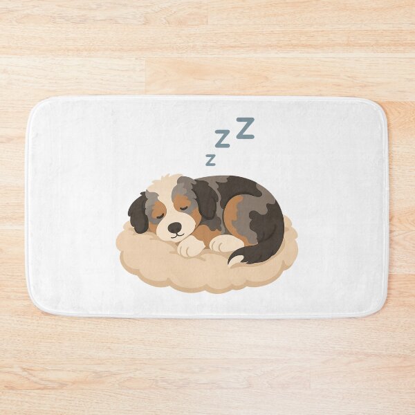 Item preview, Nap Time Cute Aussie Doodle Puppy Sleeping ZZZ - Cozy Dog designed and sold by Balasan.