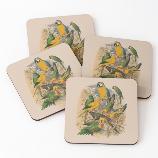 Item preview, vintage macaws designed and sold by okapia concolor.