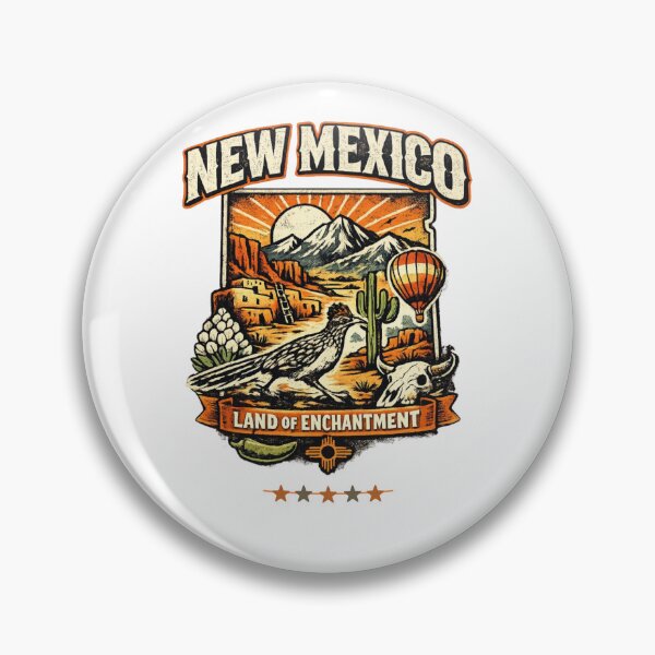 Item preview, Vintage New Mexico Desert State Design – Land of Enchantment Souvenir Apparel designed and sold by Thehatinthecat.
