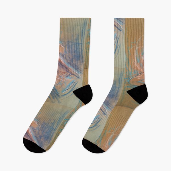 Artikelvorschau, Ausdrucksstarke Balletttänzerin in blauer Bewegung und Farbe entworfen und verkauft von DappleDesign.