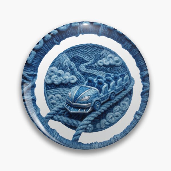 Item preview, Europa Park Silver Star Coaster Train Yarn Art designed and sold by AURA Vibes.