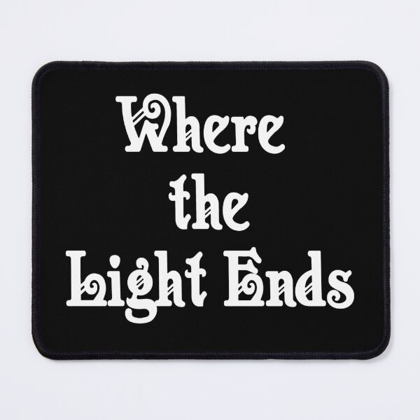 Item preview, Where the Light Ends – Minimal Gothic Typography Quote designed and sold by TheInkRaven.