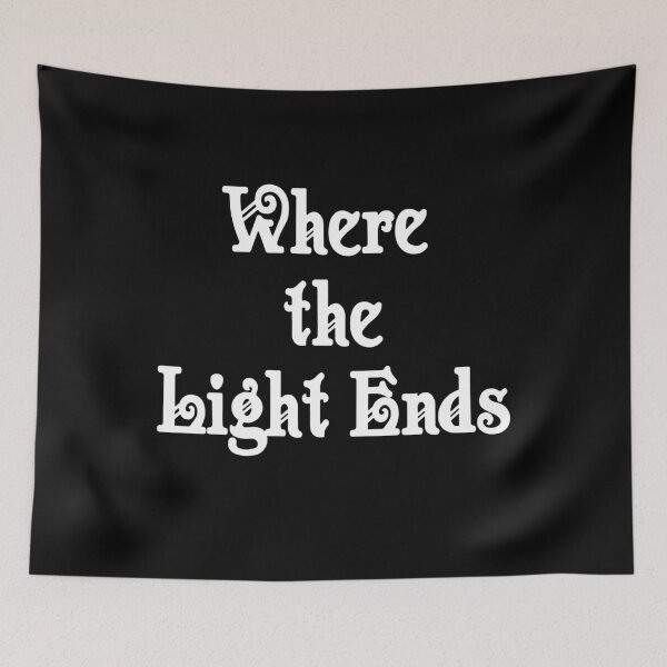 Item preview, Where the Light Ends – Minimal Gothic Typography Quote designed and sold by TheInkRaven.