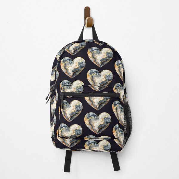 Item preview, Heart of stone and gold, grey cream designed and sold by LiskoDesign.