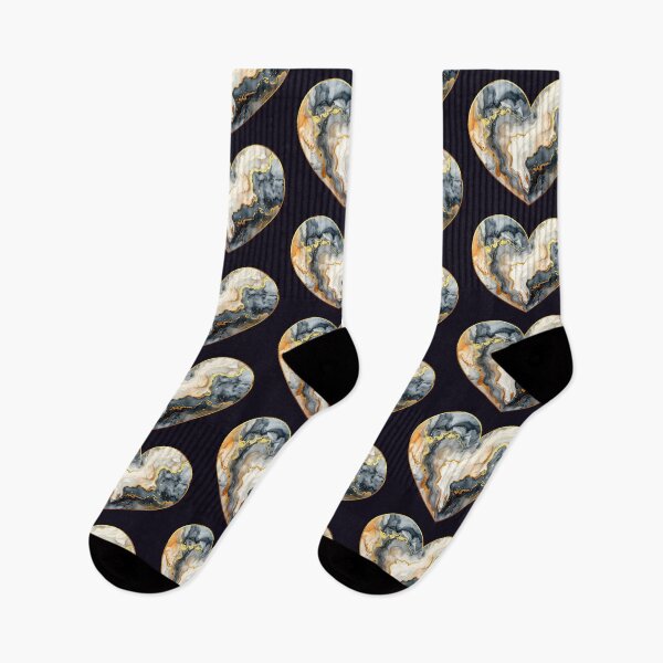 Item preview, Heart of stone and gold, grey cream designed and sold by LiskoDesign.