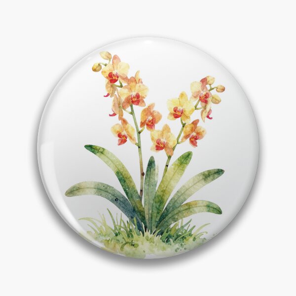 Item preview, Red and yellow orchid designed and sold by WildArtIT.