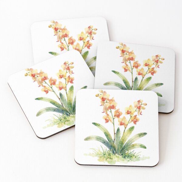 Item preview, Red and yellow orchid designed and sold by WildArtIT.