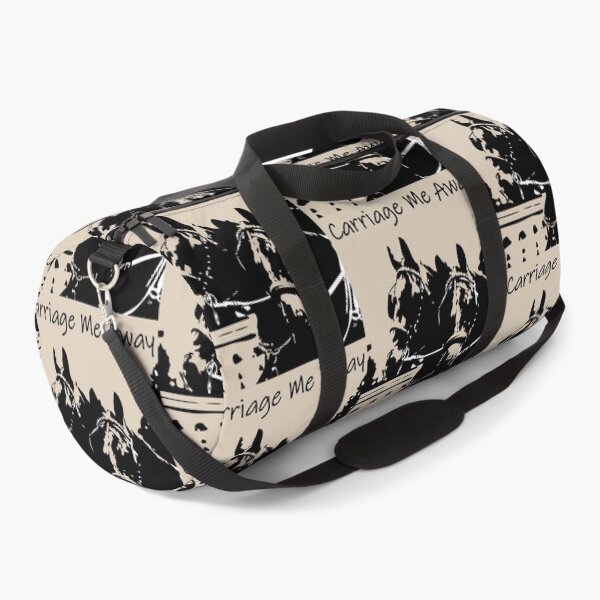 Item preview, Black and White Carriage Horses Heads in Harness designed and sold by DappleDesign.