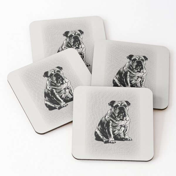 Item preview, English Bulldog Vintage Portrait designed and sold by RPrintPulse.