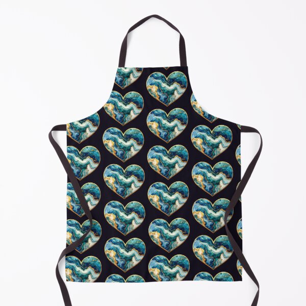 Item preview, Heart of stone and gold, blue and cream designed and sold by LiskoDesign.