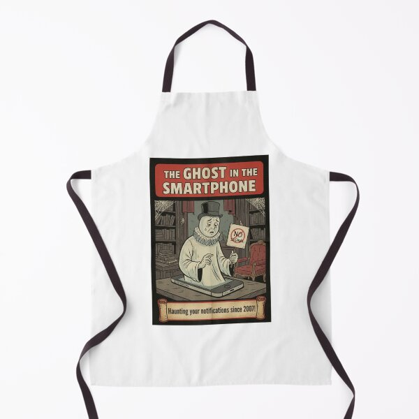 Item preview, The Ghost in the Smartphone | Funny Vintage Paranormal Art designed and sold by Vantage Print Co..