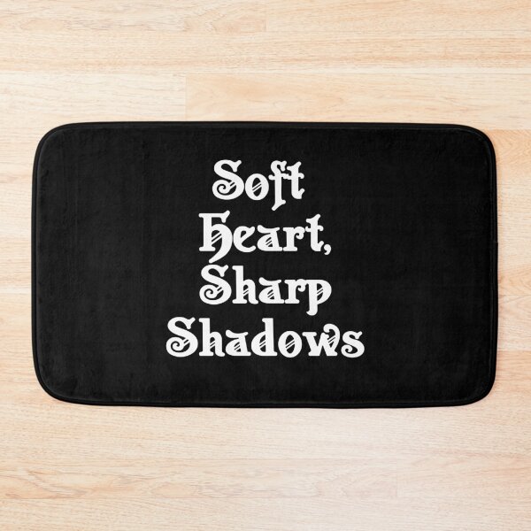 Item preview, Soft Heart, Sharp Shadows – Minimal Gothic Quote designed and sold by TheInkRaven.