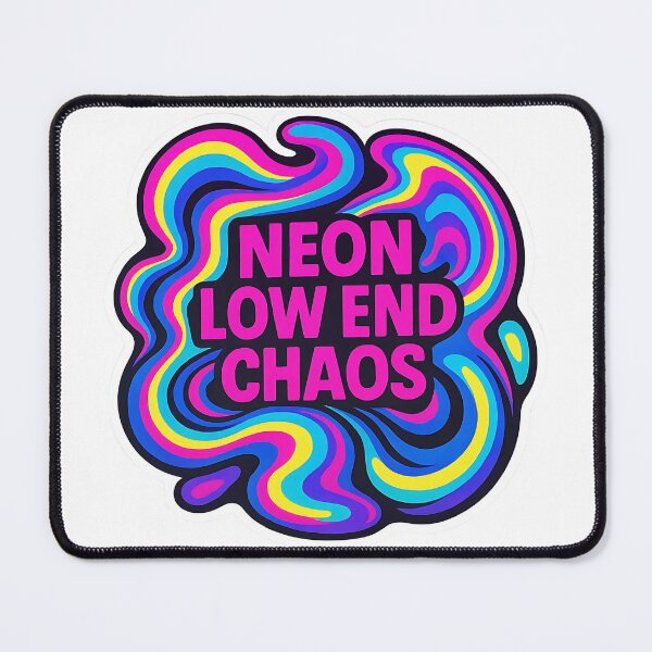 Item preview, Neon Low End Chaos – Psychedelic Bass Energy Design designed and sold by |TRSSHOP|.
