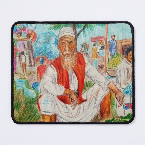 Item preview, Uttara Dia Bari life street scene near Metro Rail. designed and sold by fbtrisha.