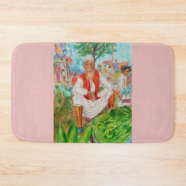 Item preview, Uttara Dia Bari life street scene near Metro Rail. designed and sold by fbtrisha.