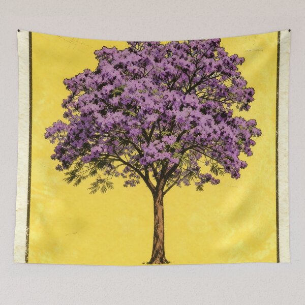 Item preview, Jacaranda Tree Purple Mexican Loteria Card designed and sold by ConcienciaEco.