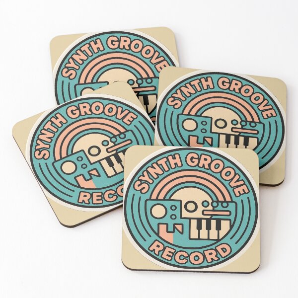 Item preview, Synth Groove Record – Retro Synthwave Music Label Style designed and sold by |TRSSHOP|.