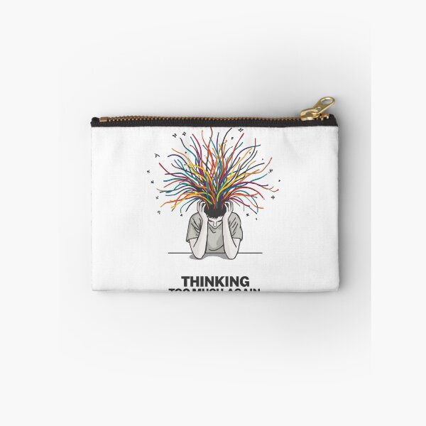 Item preview, Thinking Too Much Again – Overthinking Illustration designed and sold by Katzpy.
