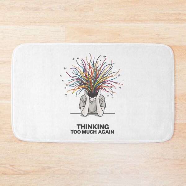 Item preview, Thinking Too Much Again – Overthinking Illustration designed and sold by Katzpy.