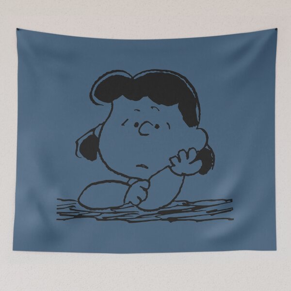 Item preview, lucy van pelt thinking classic cartoon designed and sold by jaqebistyrli.