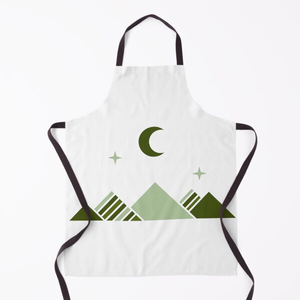Item preview, Print with mountains, geometric pattern in green tones designed and sold by Hornast.