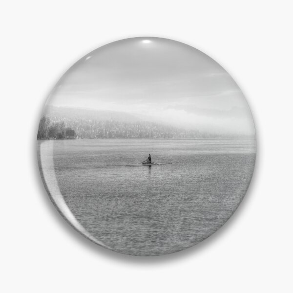 Item preview, Lake Zurich Single Scull Monochrome designed and sold by Londonimages.