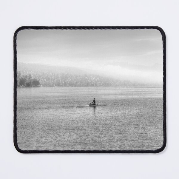 Item preview, Lake Zurich Single Scull Monochrome designed and sold by Londonimages.