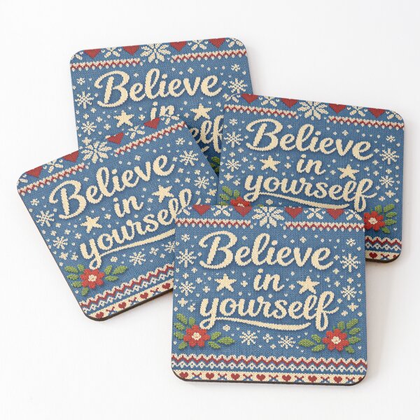 Item preview, Believe in yourself – Motivational knitting pattern designed and sold by Mauswohn.