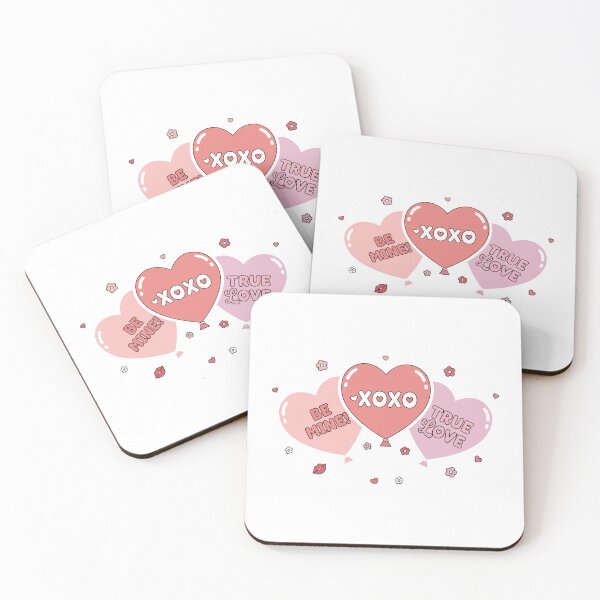 Item preview, Valentine Balloon Set – XOXO & Be Mine Heart Sticker Design designed and sold by jenelectra.
