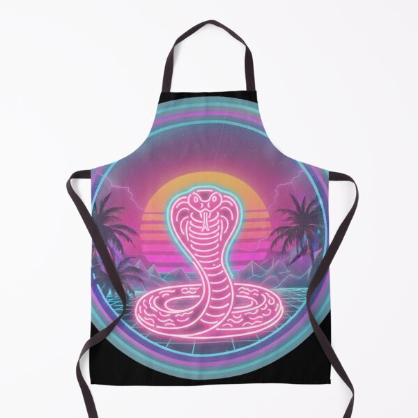 Item preview, Retro Neon Cobra – 80s Synthwave Aesthetic Snake designed and sold by MBBialyPiksel.